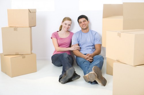 Loading household items from a Marylebone flat with access challenges