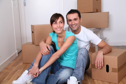 Commercial packing and unpacking support for a Marylebone office move