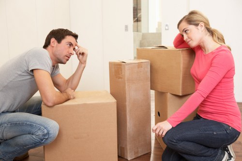 Securely loaded items arranged safely in a van